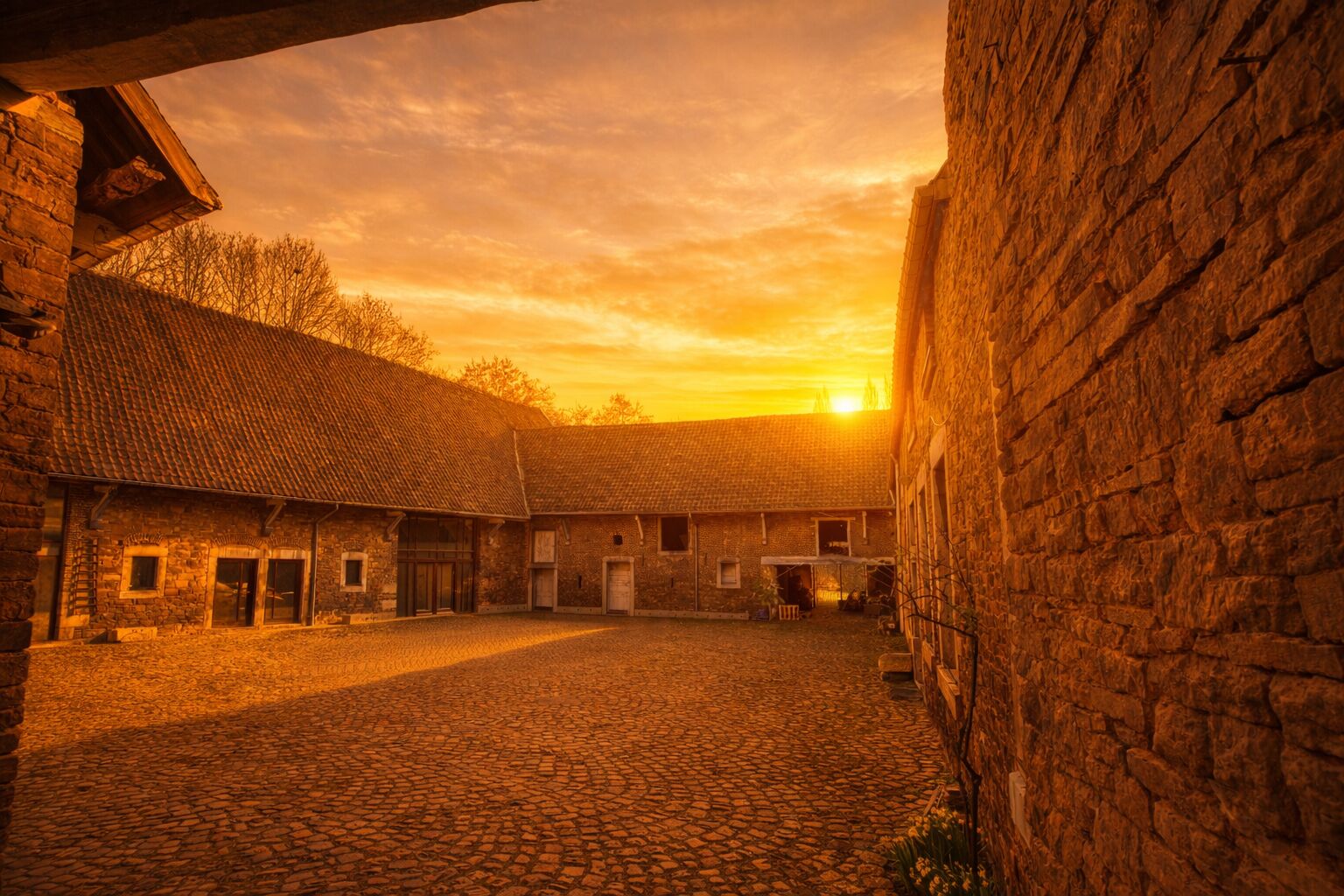 La Ferme Charlemagne à l'origine, bâtisse historique de Herstal