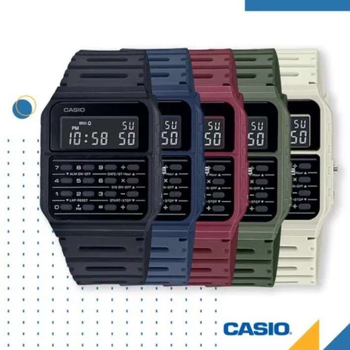 Casio CA53W Twincept Databank portée par Michael J. Fox dans Retour vers le Futur