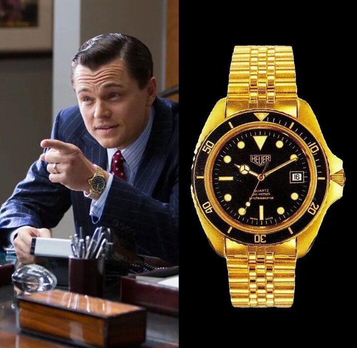 Tag Heuer Professional en or portée par Leonardo DiCaprio dans Le Loup de Wall Street