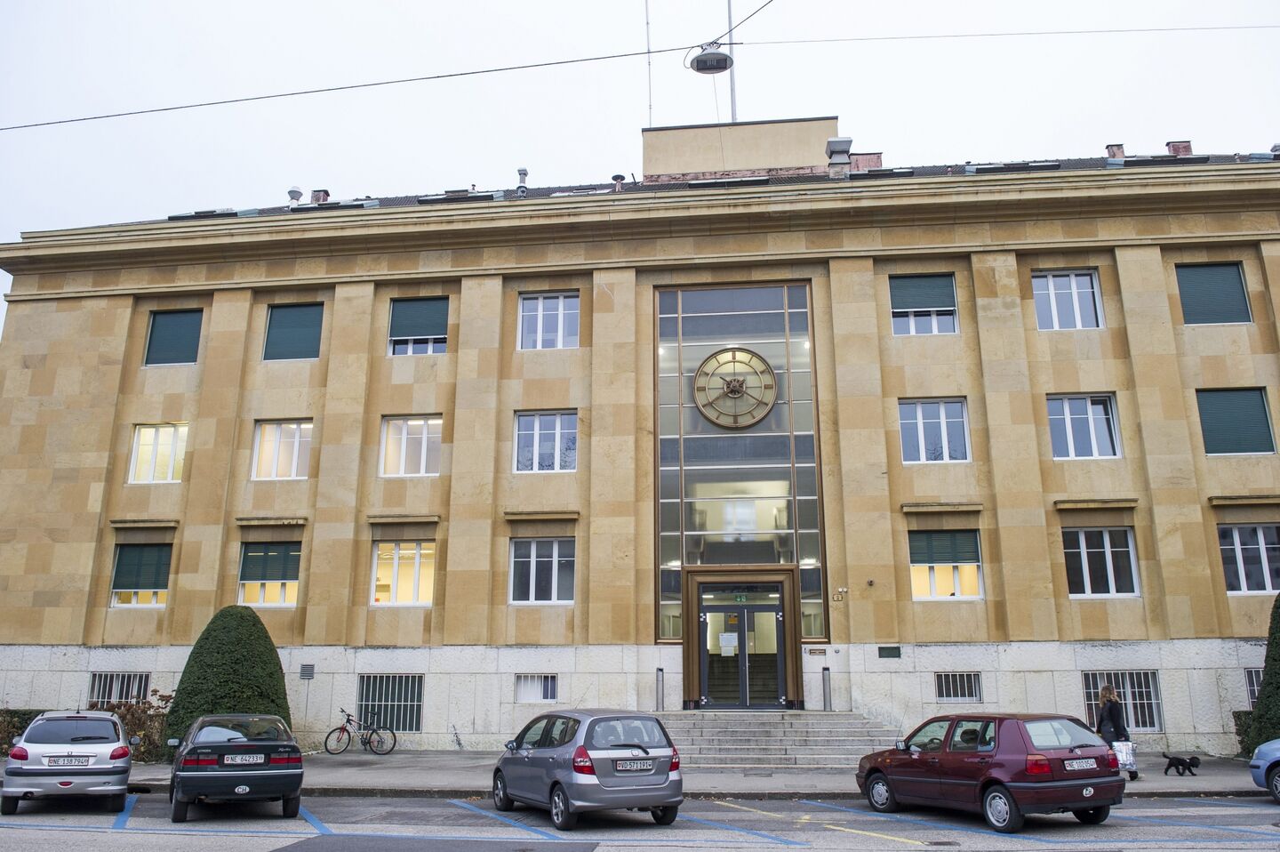 Bâtiment du Centre Électronique Horloger à Neuchâtel, fondé en 1962