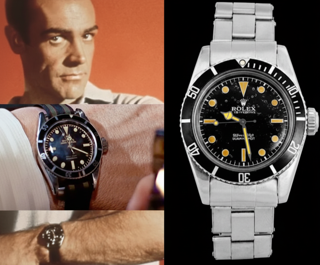 Rolex Submariner 6538 portée par Sean Connery dans James Bond