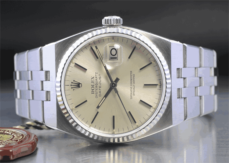 Rolex Oysterquartz Datejust montre quartz vintage acier