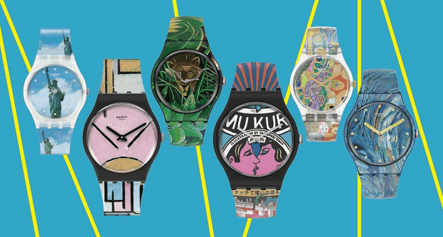 Collection Swatch MoMA art montres pop culture design