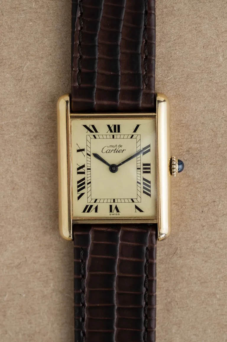 Must de Cartier Tank en vermeil, vers 1977