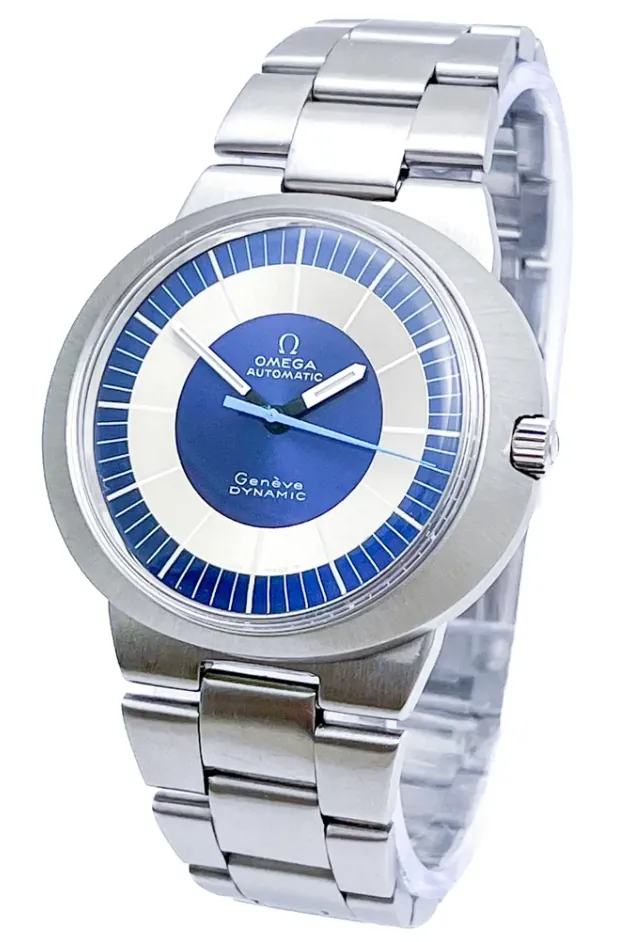 Omega Dynamic 165.039 blauwe wijzerplaat kaliber 552