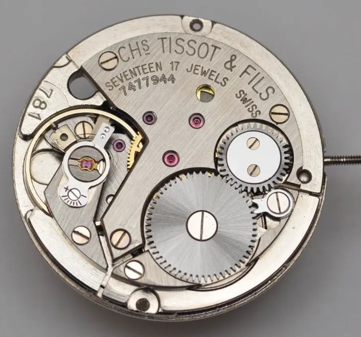 Kaliber Tissot 781 handopwind 17 steentjes