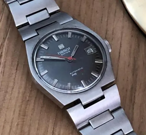 Tissot PR 516 automatisch zwarte wijzerplaat stalen band